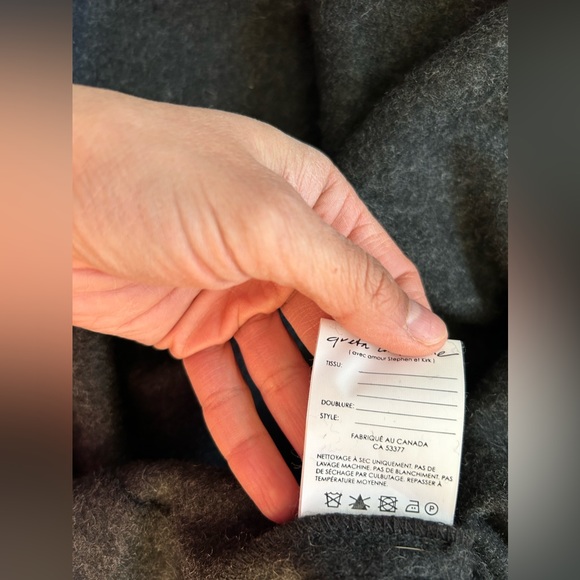 Greta Constantine Wool Oversized Short Sleeve Unlined Top Size 4-6 - Picture 7 of 10